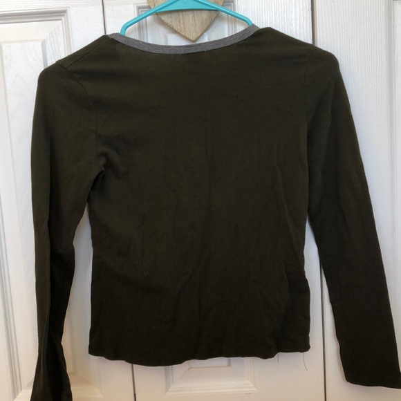 Olive green long sleeve shirt - Picture 4 of 4